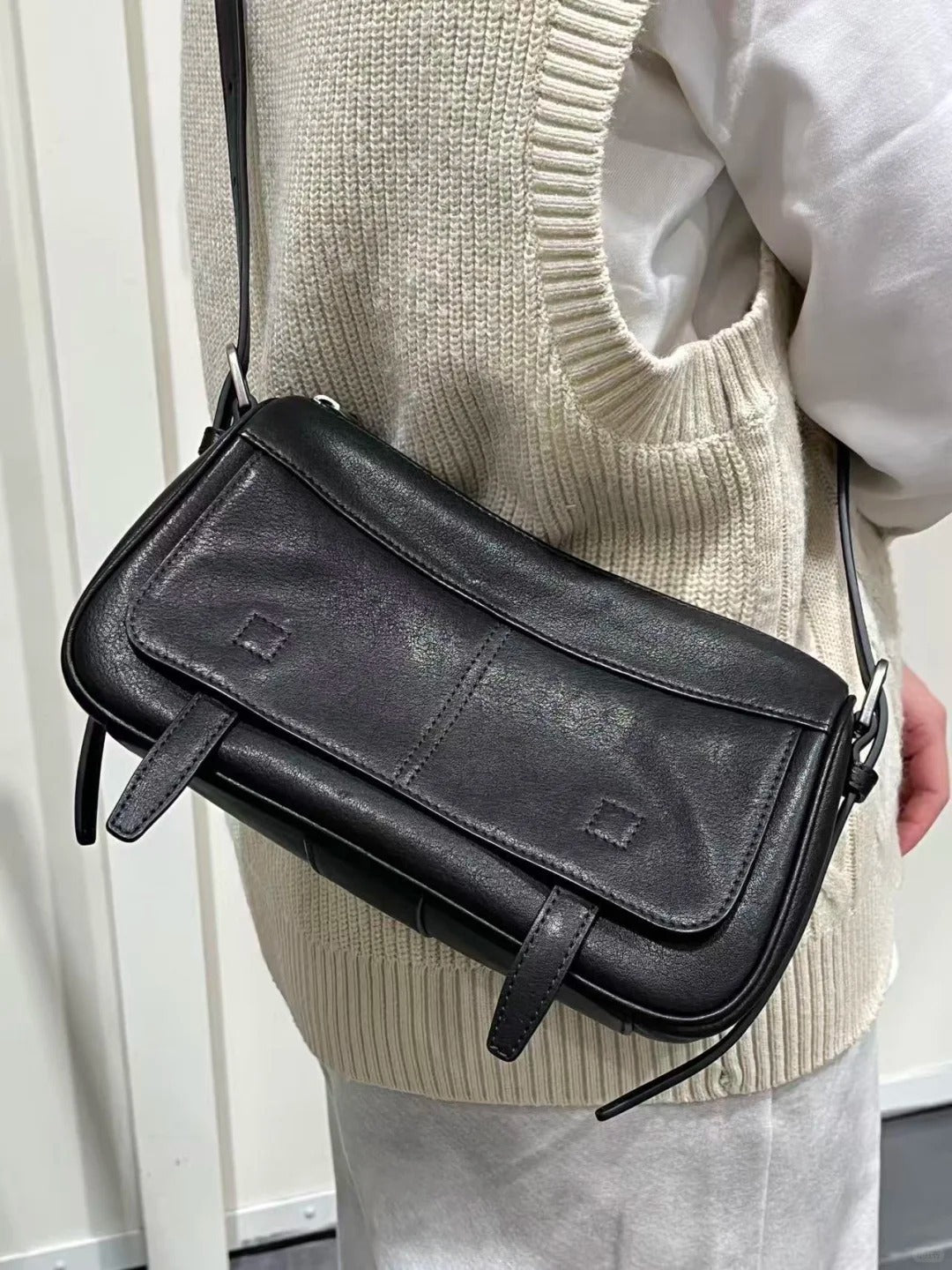 Niche High Sense Female Vintage Commuter Small Square Bags