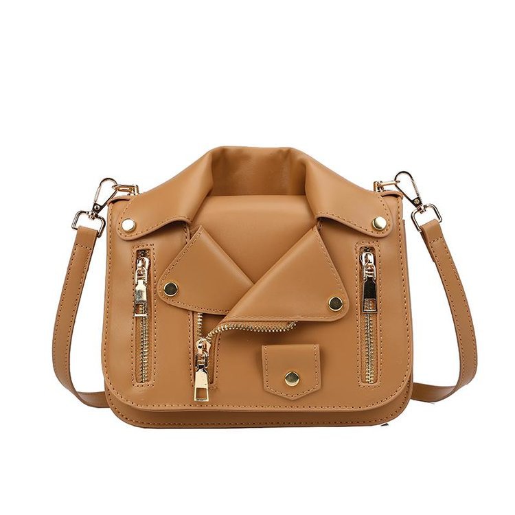 Women's Motorcycle Korean Style Personality Chain Jacket Clothes Women's Shoulder Bag