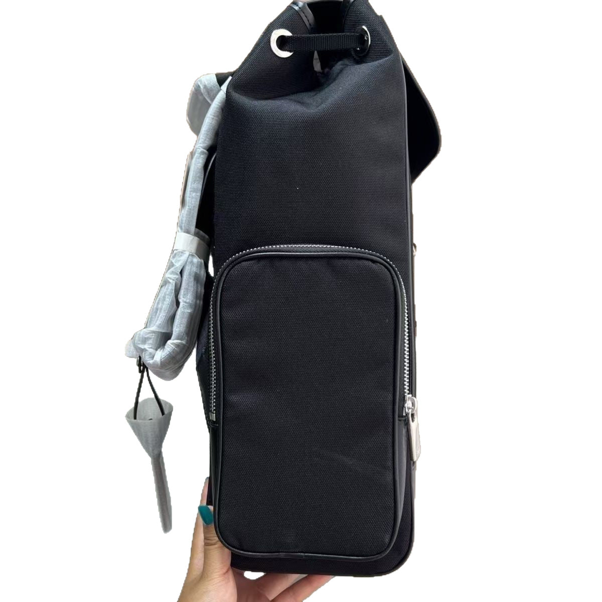 Real Leather Canvas Commuter Nylon Version Leisure Backpack
