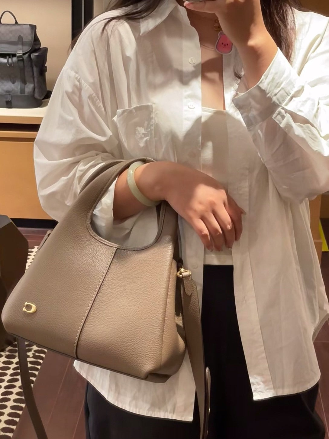Stylish Vegetable Basket Large Lychee Pattern Women's Handbag