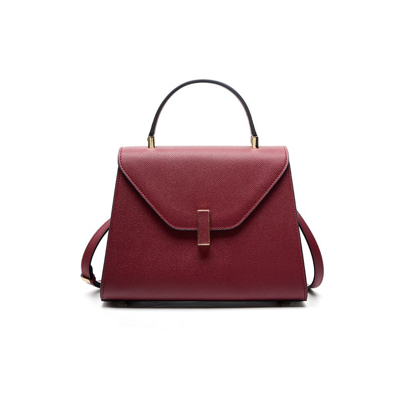 Women's Kelly Design Sense Niche Fashion Genuine Leather High Large Women's Handbag