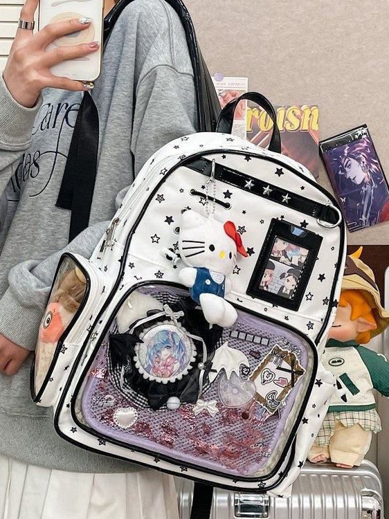 Korean Cartoon Cute Female Two-dimensional Bar Ji Leisure Backpack