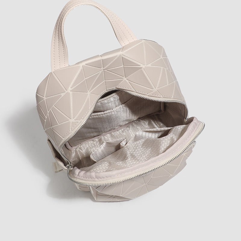 Women's Geometric Rhombus Large Capacity Tide Backpacks
