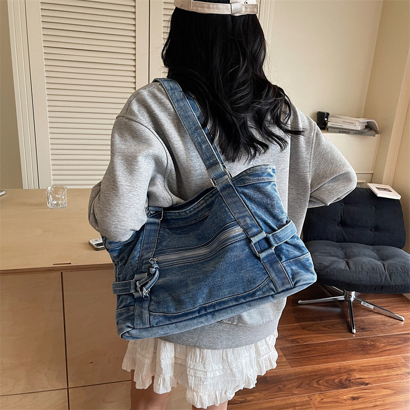Women's Denim Summer Niche Korean Style Portable Women's Shoulder Bag