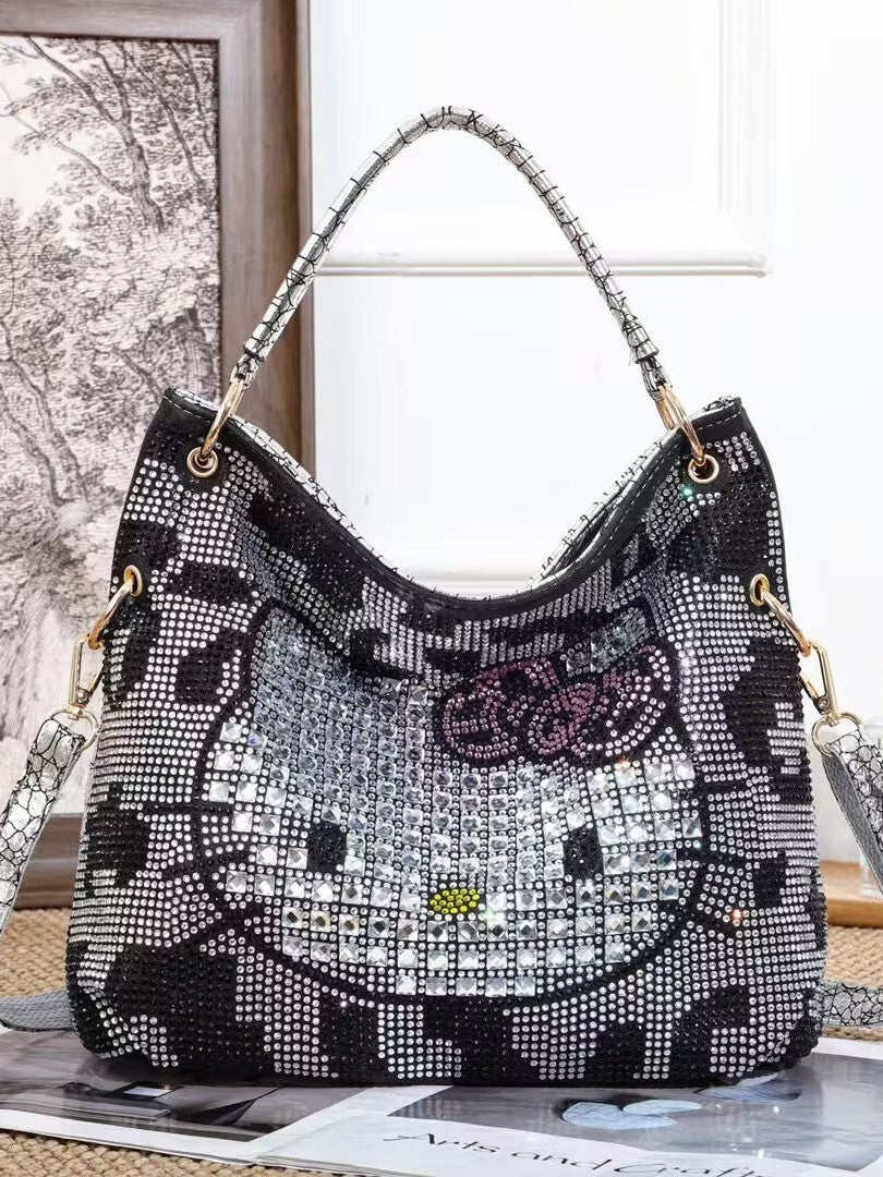Women's Rhinestone High-grade For Commute Western Style Large Women's Shoulder Bag