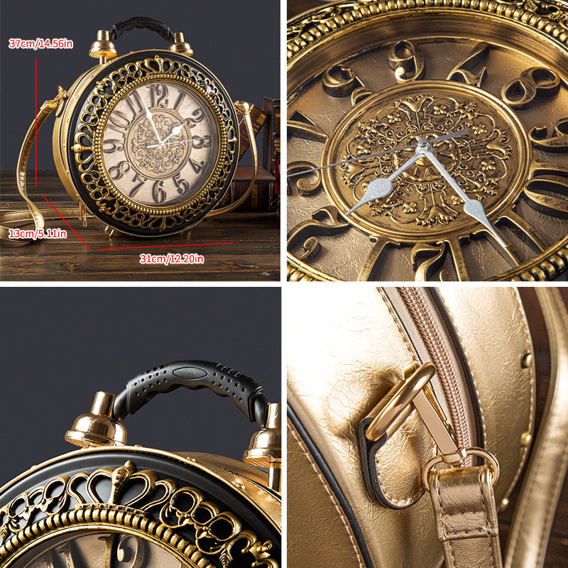 Style Fashionable Korean Elegant Creative Large Clock Watch Fashion Personalized Women's Messenger Bag