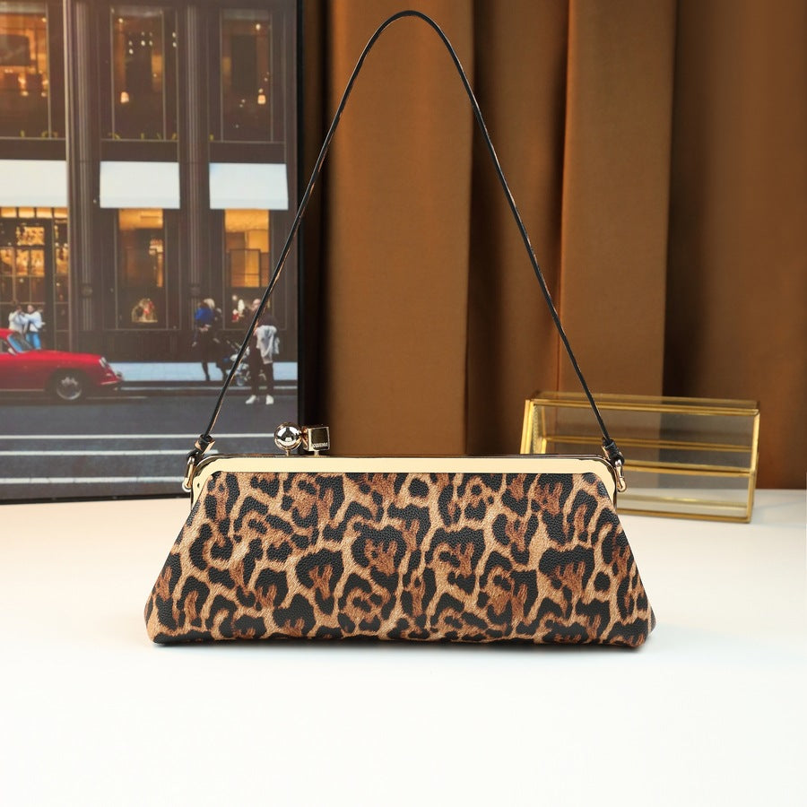 Women's Premium Ball Derby Clip Baguette Dinner Business Large Women's Shoulder Bag