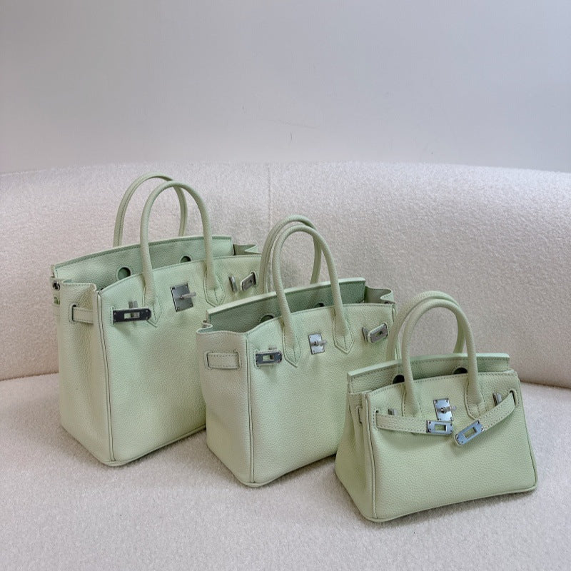 Women's First Layer Cowhide Sier Large Capacity Women's Handbag