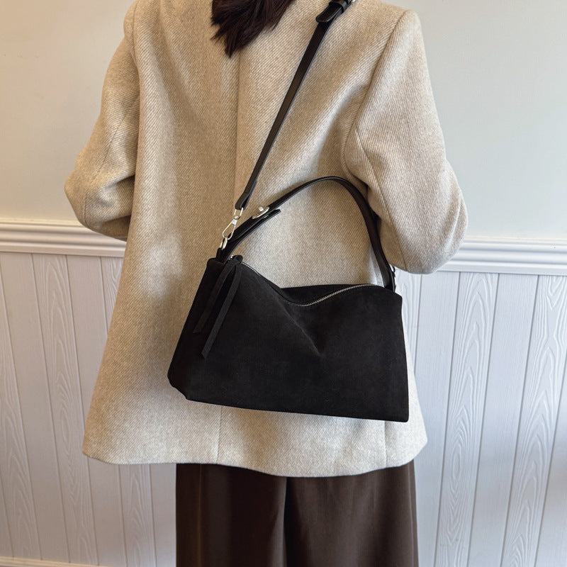 Women's Frosted Leather Underarm Korean Soft Large Women's Messenger Bag