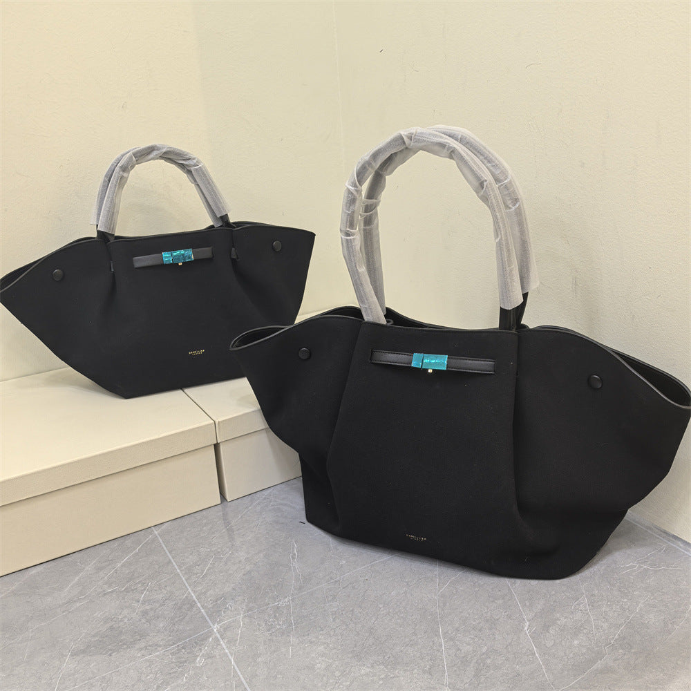 Women's Wings Style York Genuine Leather Large Capacity Tote Bag