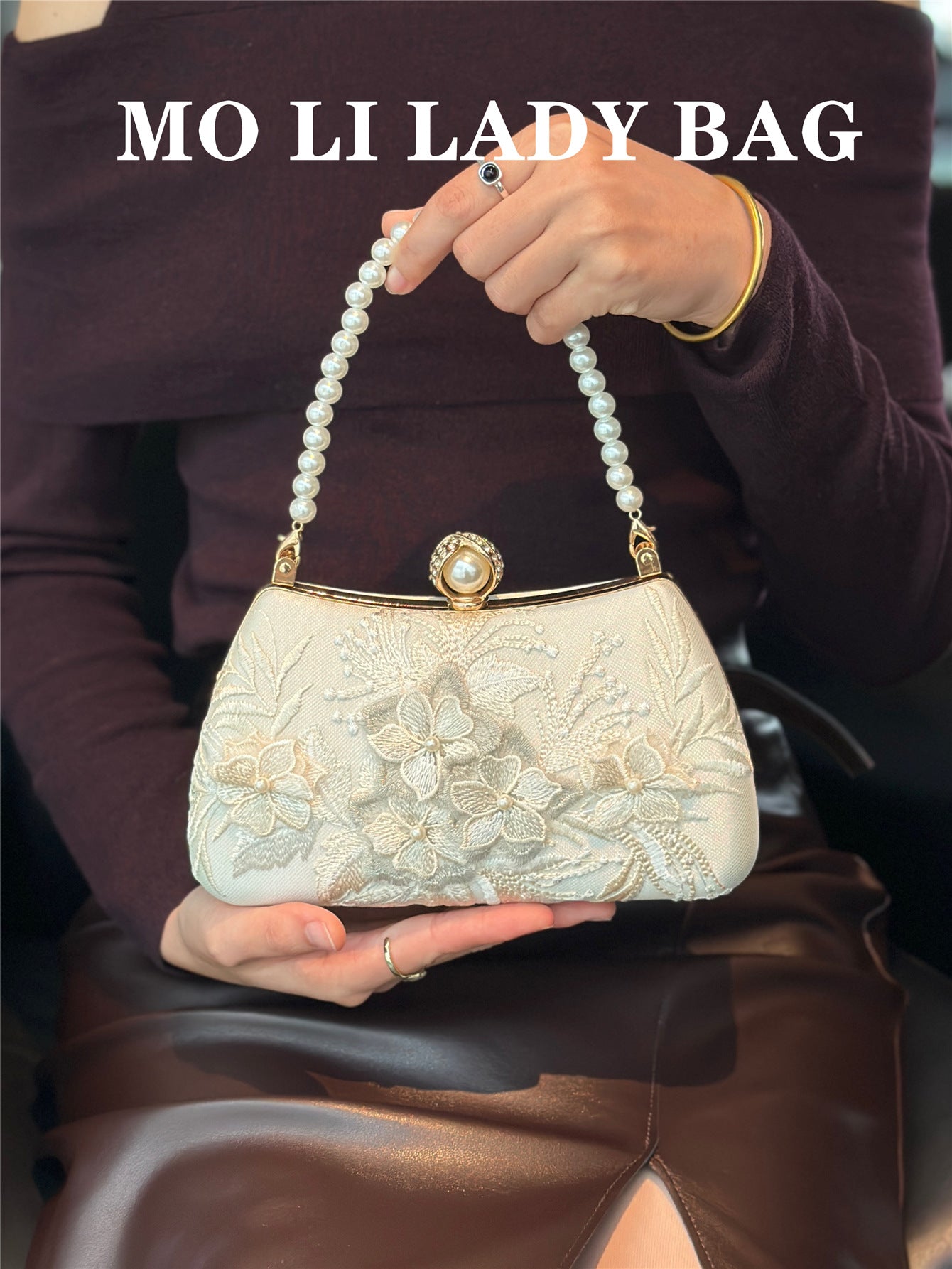 Women's Fairy Han Chinese Clothing Cheongsam Dress Style Vintage Embroidered Niche Women's Handbag