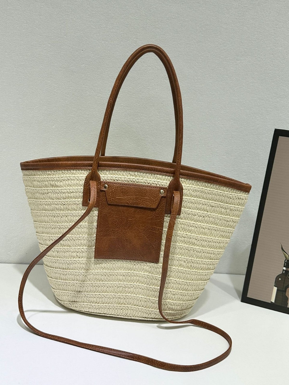 Women's Fashion Beach Large Capacity Straw Weaving Shoulder Bags