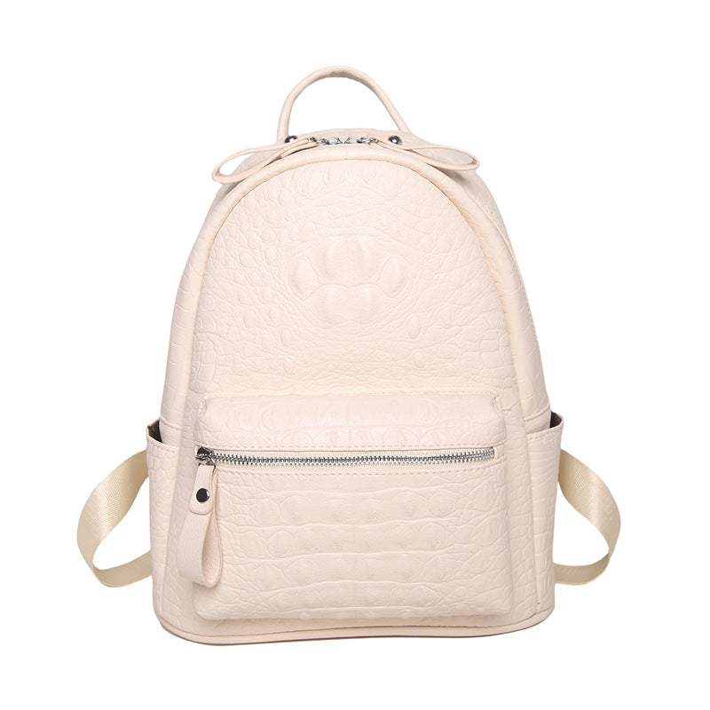 Women's Simple Solid Color Large Capacity Preppy Style Fashion Commuter Women's Backpack
