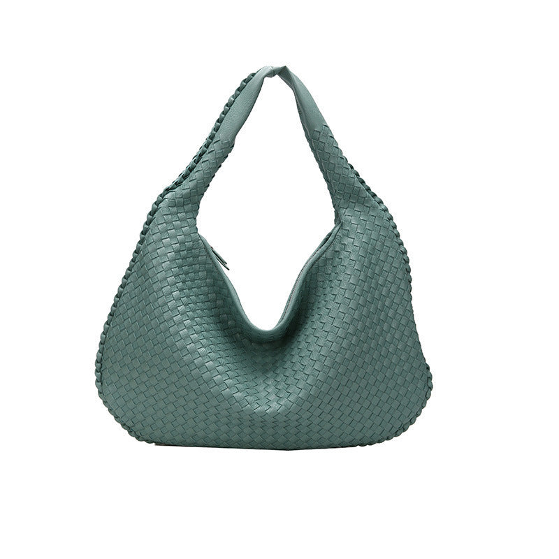 Women's French Style Woven Elegant Underarm Niche Tote Bags