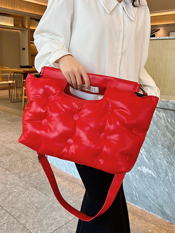 Women's Down Pillow Space Cotton Lazy Large Capacity Handbags