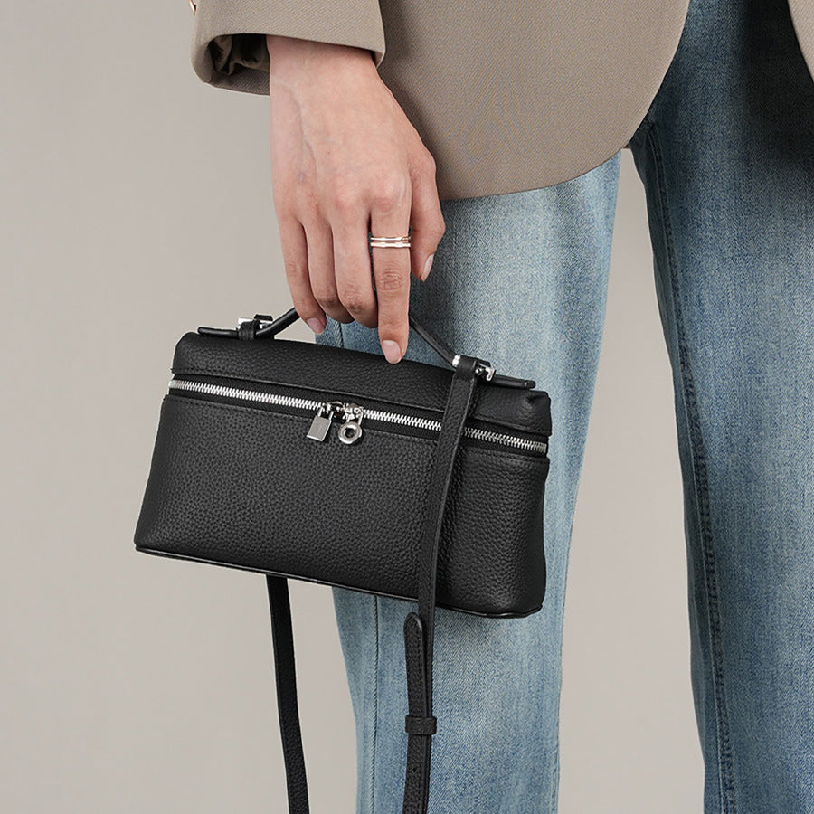 Women's Light Luxury Color Portable Leather Soft High Sense Fashion Women's Shoulder Bag