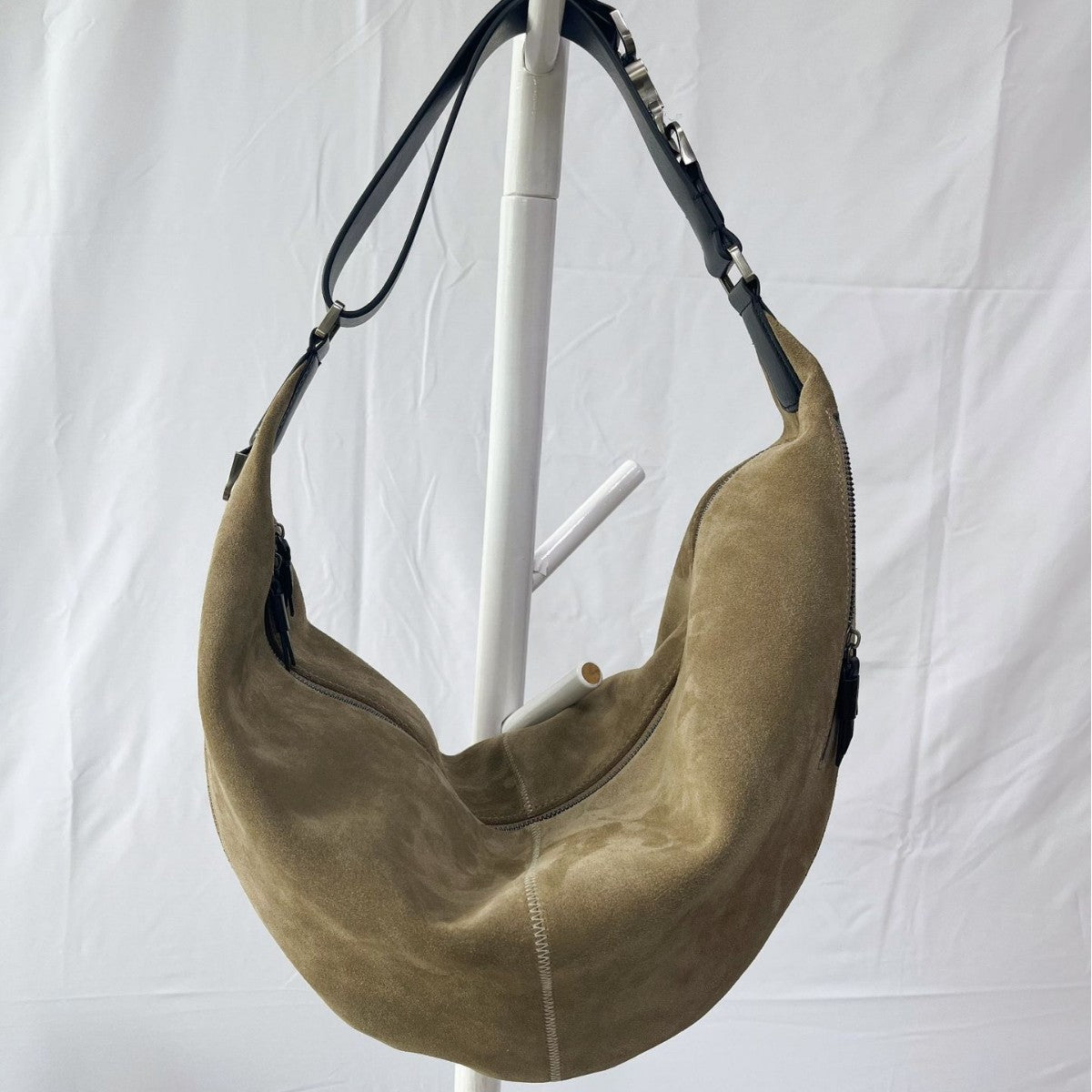 High Version Quiver Layer Cowhide Texture Dumpling Genuine Leather Underarm Bag