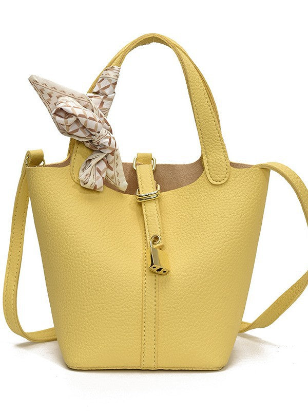 Lychee Pattern Vegetable Basket Trendy Simple Bucket Bag
