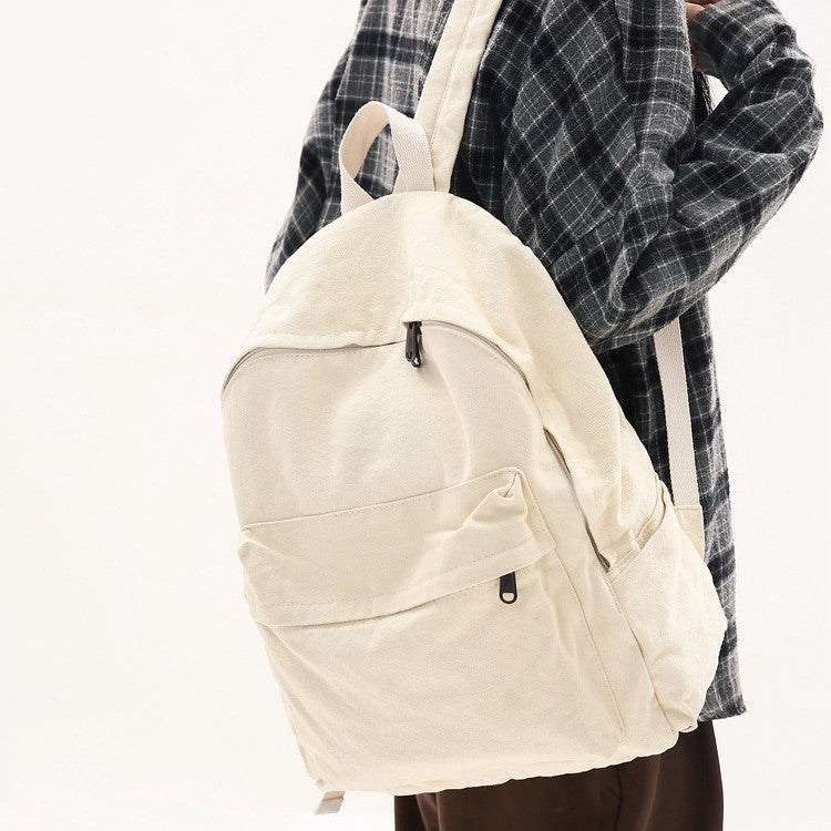 Large Capacity Retro Style Washed Canvas Women's Backpack