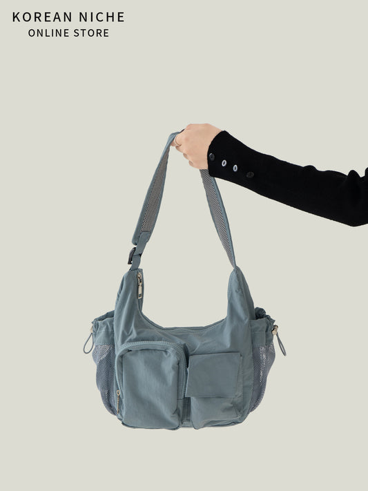 Women's Simple Nylon Material Large Capacity Design Women's Shoulder Bag