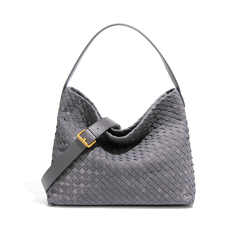 Women's Retro Portable Large Capacity Woven Women's Handbag
