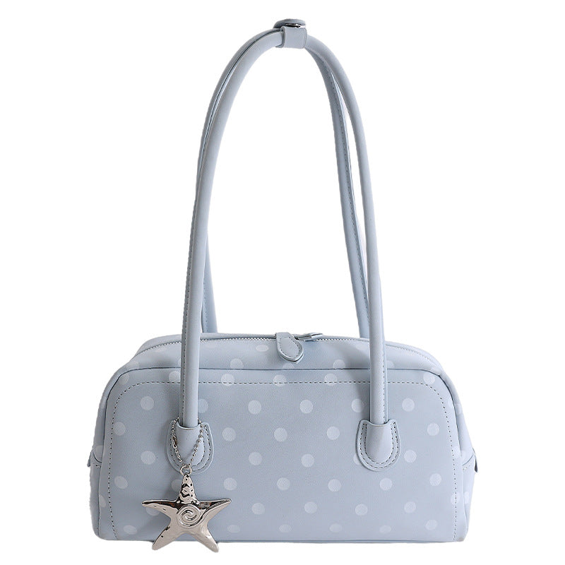 Women's Bowling Polka Dot Large Capacity Daily Commuting Underarm Bag