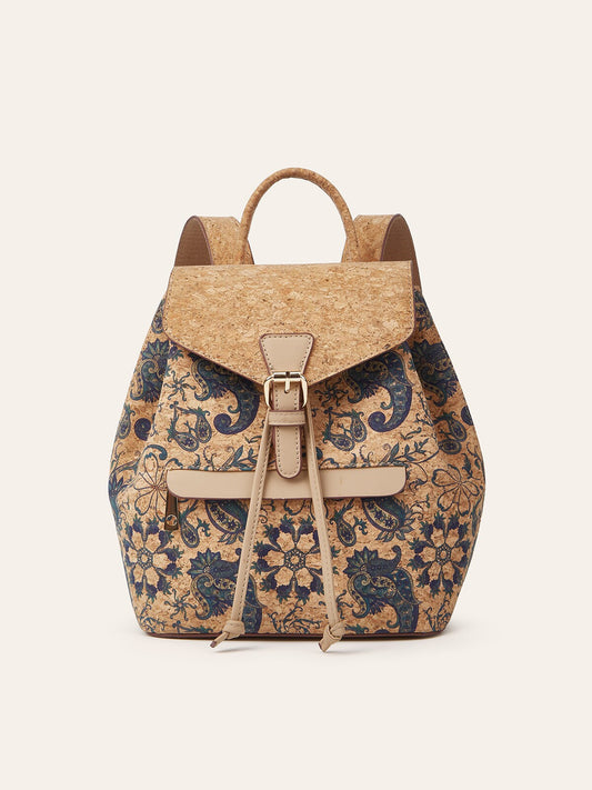 Women's Bark Leopard Print Large Capacity Retro Ethnic Style Women's Backpack