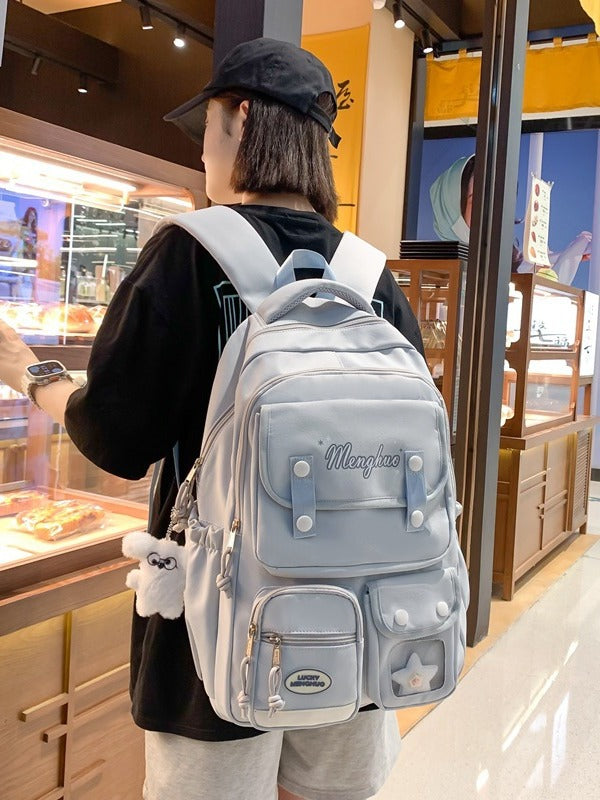 Soft Korean College Style Design Sense Female Junior High Leisure Backpack