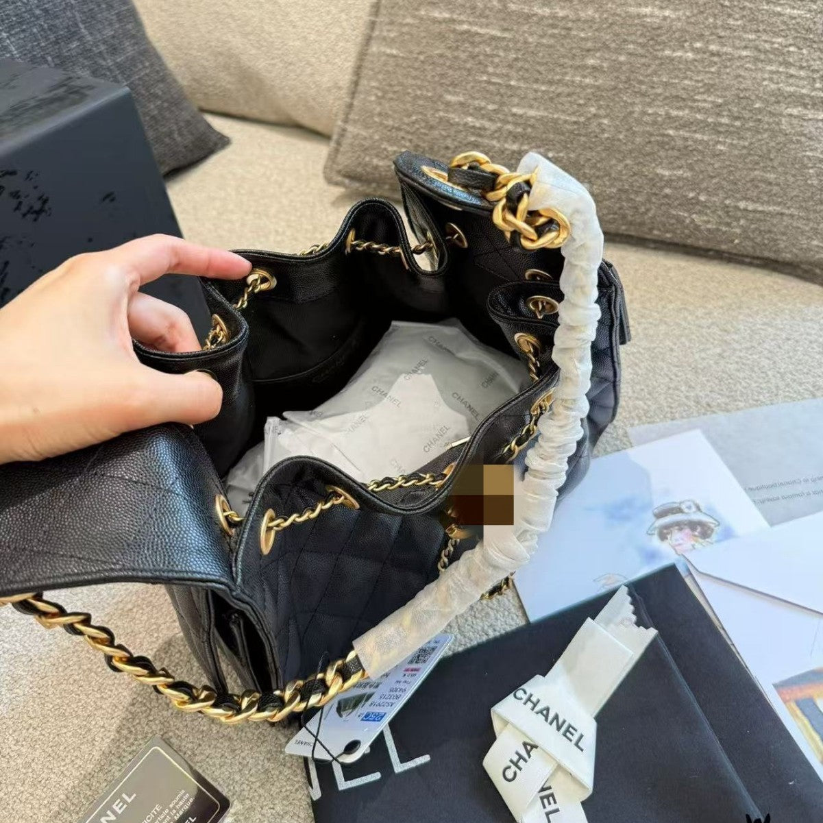 Women's Classic Style One Caviar High-grade Light Underarm Bag