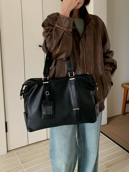 Capacity Retro Business Traveling Simple Light Women's Shoulder Bag