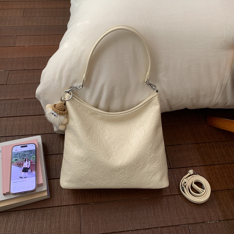 Women's Retro Wax Oil Leather High-grade Sensor Bags