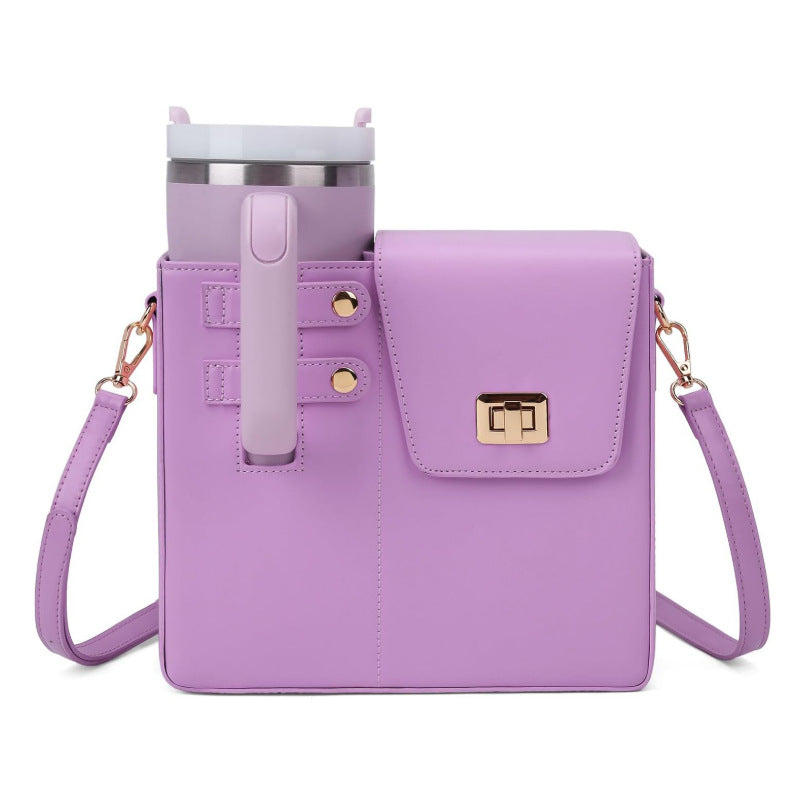 Women's Portable Drink Water Bottle Commuter Men's Messenger Bag