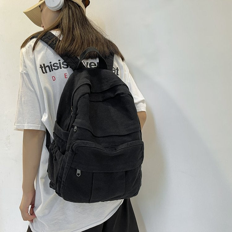 Women's Retro Large Capacity Simple High Fashion Backpacks