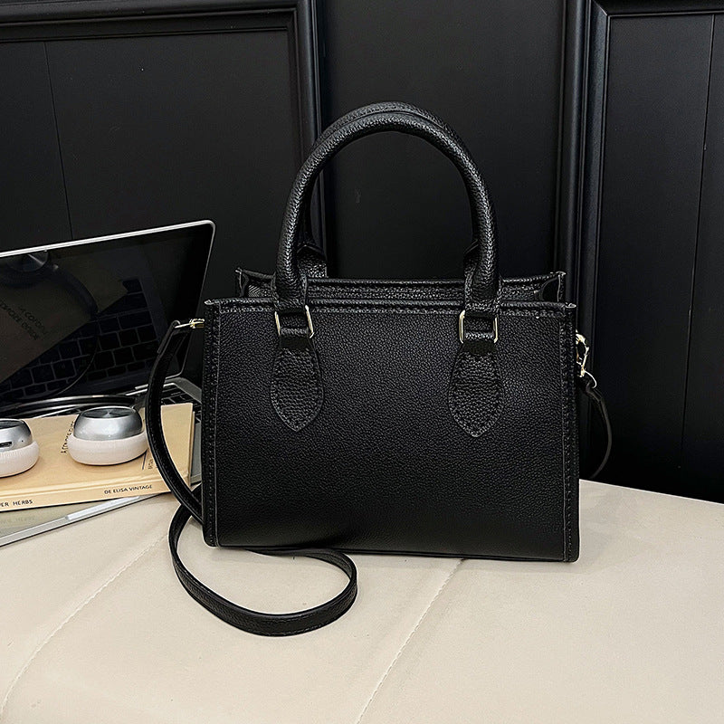 Women's Material Cloth National Style Homemade Contrast Color Tote Bag