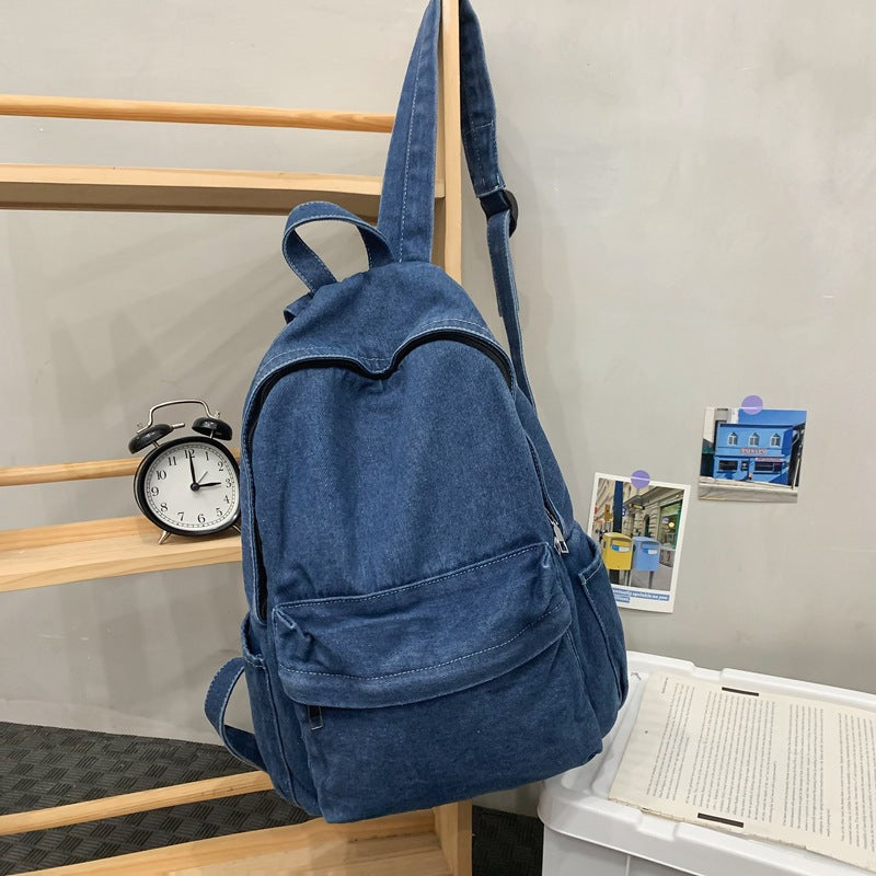 Denim Female Large Capacity Versatile Lightweight Backpacks