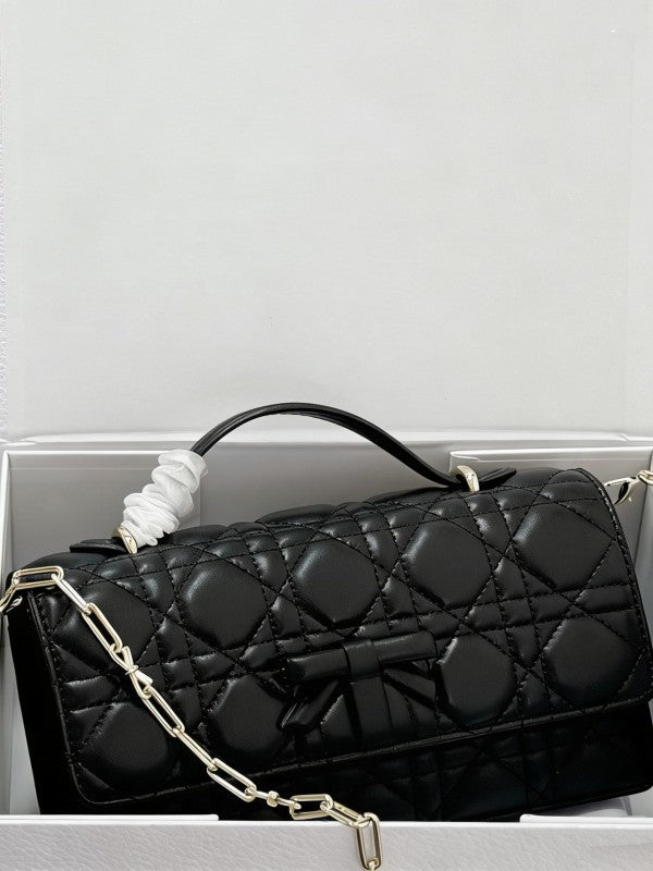 Elegant Women's Bow Rhombus Chain Fashion Women's Messenger Bag