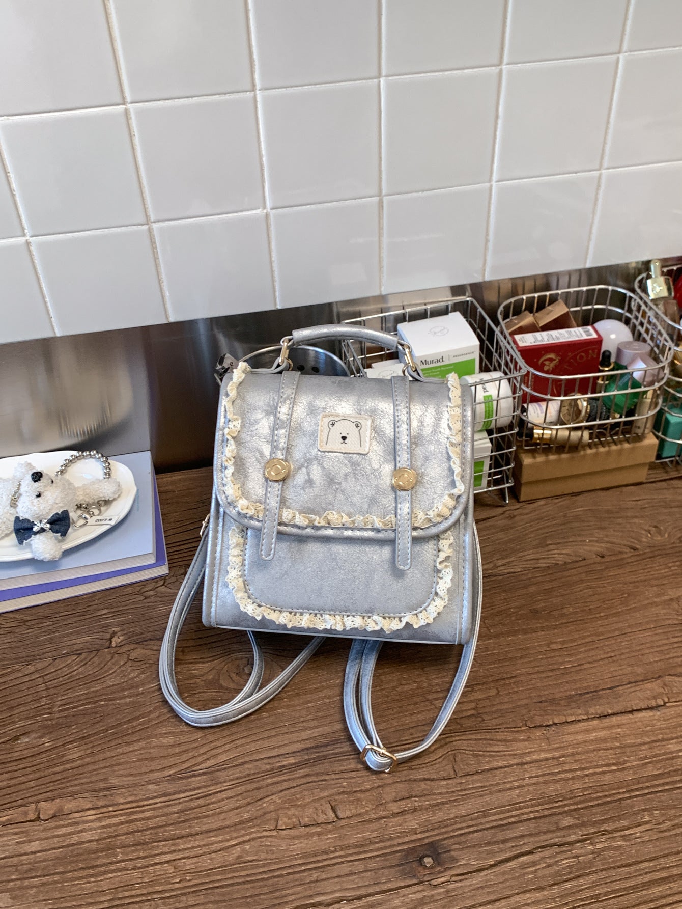 Women's College Style Niche Sweet Lace Fashionable Women's Backpack