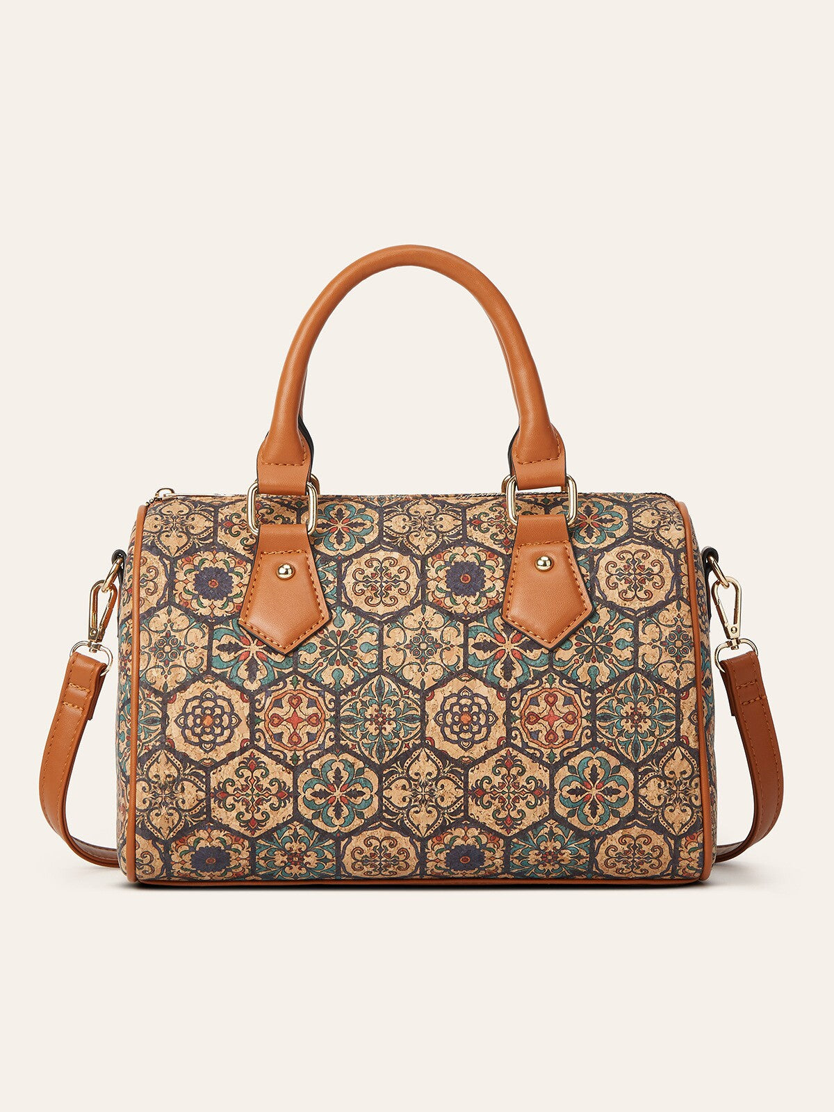 Slouchy Glamorous Pillow Round Printed Design Handbags