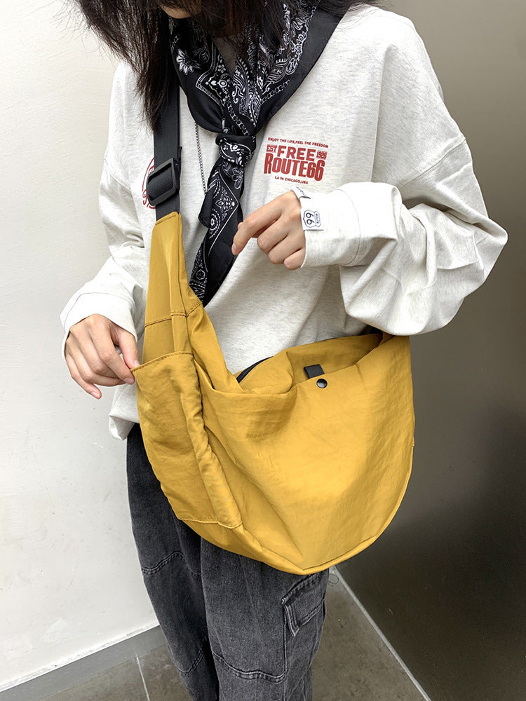 Women's Ge Early Autumn Big Simple Oxford Cloth Dumpling Large Capacity Shoulder Bags