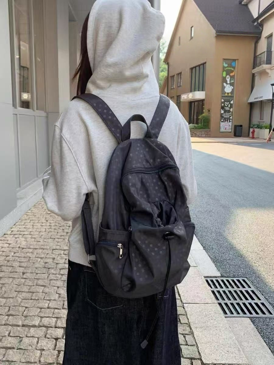 Women's & Men's Niche Polka Dot College High Minimalist Women's Backpack