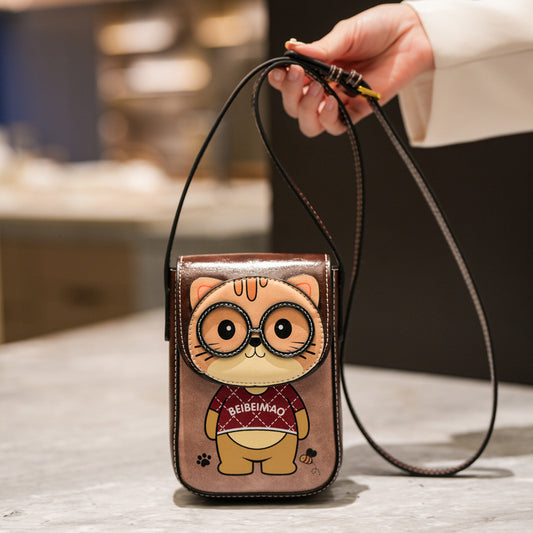 Women's Cartoon Bear Cell Mini Cute Fashion Mobile Phone Bag