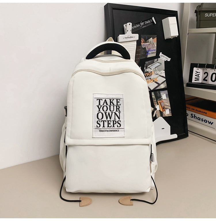 Men's Trendy Cool Large Capacity High Simple College Leisure Backpack