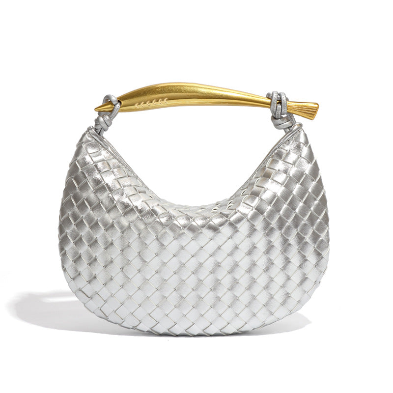 Sardine Woven Metal Underarm Portable Dumpling Women's Shoulder Bag