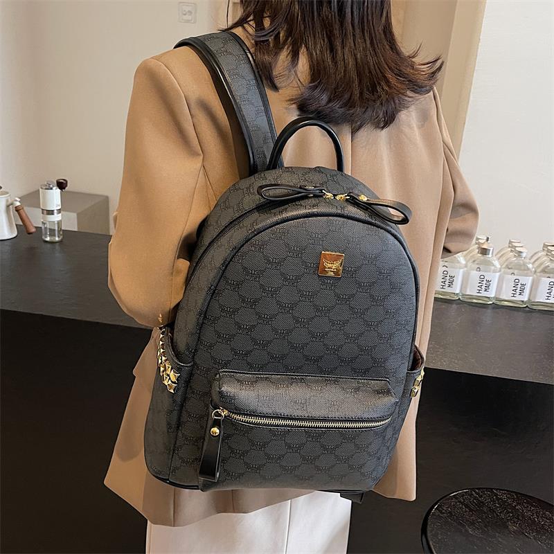 Women's High-grade Printed Large Capacity Fashion Commuter Leisure Backpack