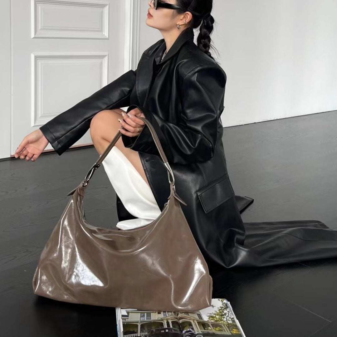 Women's Popular Fashion Soft Surface Cross Body Bucket Bags