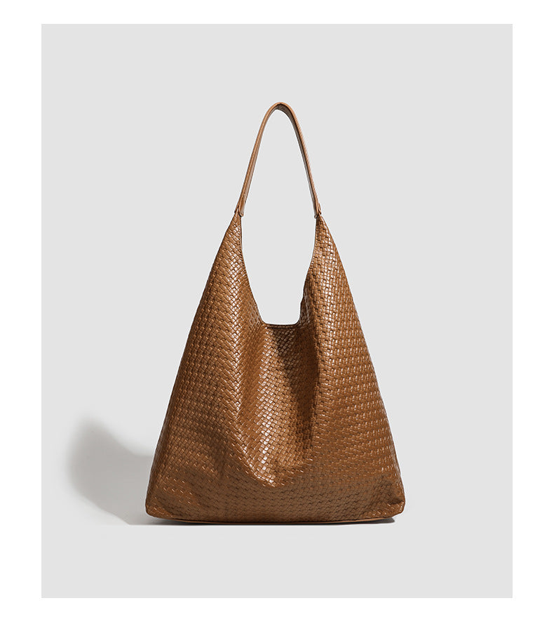 Women's Capacity Mother Fashion Woven Simple Design Tote Bags
