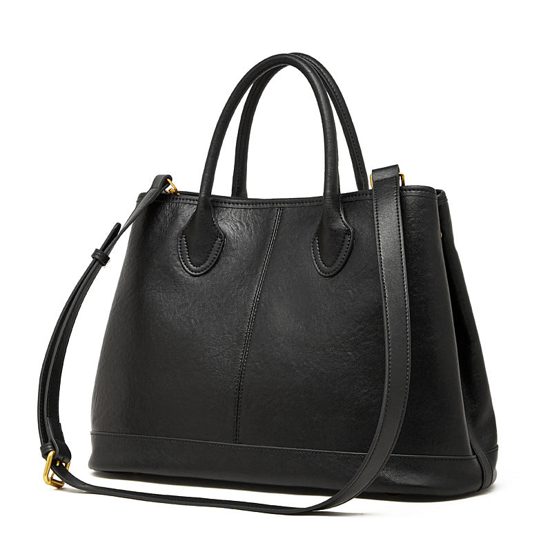 Women's Genuine Leather Versatile Large Capacity Fashion High Women's Shoulder Bag