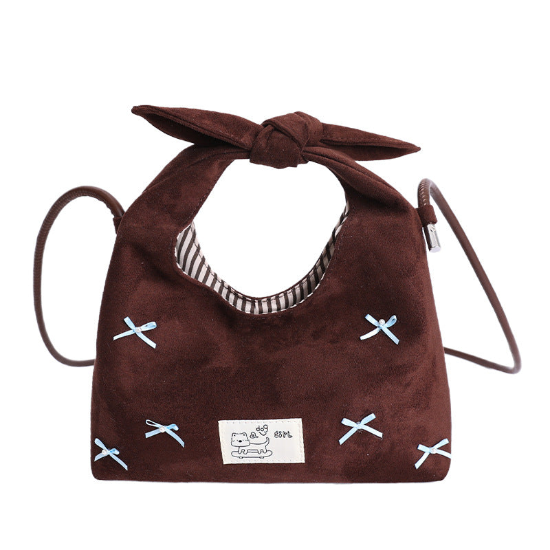 Women's Minority Fashion Carrying Suede Bow Bags