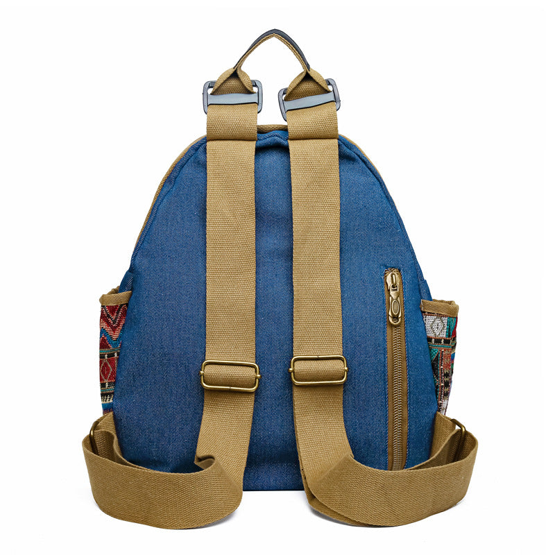 Women's Denim Large Ethnic Style Fashionable Lightweight Women's Backpack