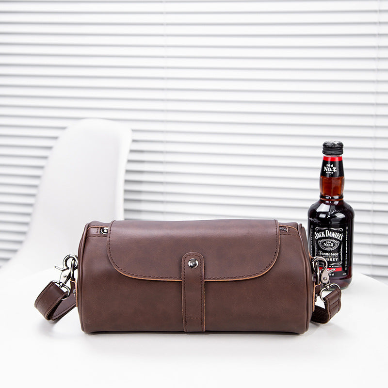 Men's Style Fashion Leather Retro Crazy Horse Trendy Men's Messenger Bag